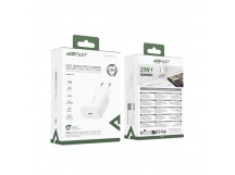 Сетевой адаптер питания ACEFAST A130 USB-C PD20W (белый)