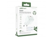 Сетевой адаптер питания ACEFAST A77 USB-C + кабель Type-C-Type-C PD30W (белый)