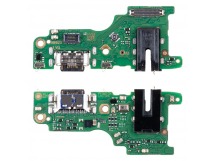 Шлейф для Tecno Spark 40 Pro (KM6) плата на системный разъем/разъем гарнитуры/микрофон - Премиум