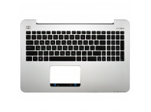 Топ-панель Asus К555L серебро (металлическая)