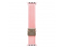 Ремешок - ApW42 Nylon на застежке Apple Watch 38/40/41 mm (light pink) (241975)
