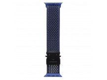 Ремешок - ApW42 Nylon на застежке Apple Watch 42/44/45/49 mm (dark blue) (241977)