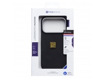 Чехол-накладка - SM028 SafeMag Carbon для "Apple iPhone 17 Pro" (black) (242635)