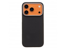 Чехол-накладка - SM028 SafeMag Carbon для "Apple iPhone 17 Pro" (black) (242635)