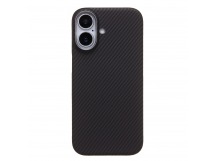 Чехол-накладка - SM028 SafeMag Carbon для "Apple iPhone 17" (black) (242627)