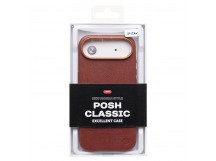 Чехол-накладка Cellis SM031 SafeMag для "Apple iPhone 17 Air" Натуральная кожа (bronw) (242208)