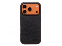 Чехол-накладка Cellis SM031 SafeMag для "Apple iPhone 17 Pro" Натуральная кожа (black) (242202)