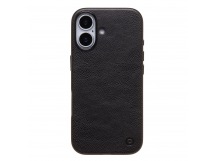 Чехол-накладка Cellis SM031 SafeMag для "Apple iPhone 17" Натуральная кожа (black) (242201)