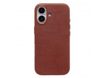 Чехол-накладка Cellis SM031 SafeMag для "Apple iPhone 17" Натуральная кожа (bronw) (242205)