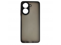 Чехол силиконовый Xiaomi Redmi A5/POCO C71 матовый с окантовкой черный