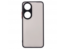 Чехол силиконовый Honor X7B матовый с окантовкой черный