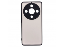 Чехол силиконовый Honor X9B матовый с окантовкой черный