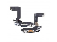 Шлейф для iPhone 13 mini + разъем зарядки + микрофон (черный) (100% components)