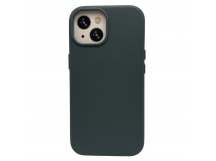 Чехол для iPhone 15 кожаный Magsafe, светло-зеленый