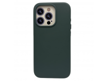 Чехол для iPhone 15 Pro кожаный Magsafe, светло-зеленый