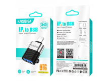 Переходник OTG Lightning KAKUSIGA KSC-1422 черно-серый