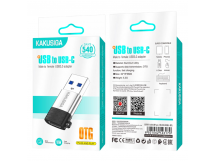 Переходник OTG Type-C KAKUSIGA KSC-1421 черно-серый
