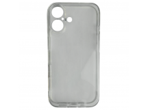 Чехол силиконовый Clear Case iPhone 16 прозрачный с защитой камеры