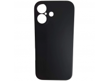 Чехол силиконовый iPhone 17 матовый с защитой камеры черный