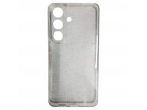 Чехол силиконовый Samsung S26 прозрачный с блестками SILVER