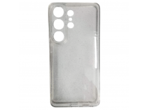 Чехол силиконовый Samsung S26 Ultra прозрачный с блестками SILVER