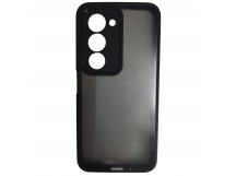 Чехол силикон-пластик Xiaomi Redmi 15 матовый с окантовкой черный