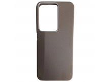 Чехол пластиковый Xiaomi Redmi 15C/POCO C85 ЭкоКожа с оободком серый