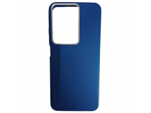 Чехол пластиковый Xiaomi Redmi 15C/POCO C85 ЭкоКожа с оободком синий