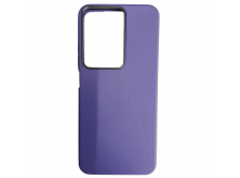 Чехол пластиковый Xiaomi Redmi A5/POCO C71 ЭкоКожа с оободком сиреневый