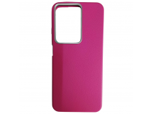 Чехол пластиковый Xiaomi Redmi A5/POCO C71 ЭкоКожа с оободком фуксия
