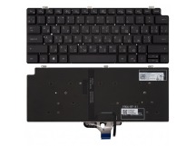 Клавиатура для Dell Latitude 13 7310 черная с подсветкой