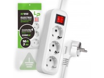 Удлинитель Розетки LP SF513 С/З с переключателем (белый) 3м