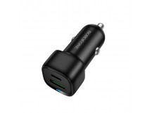 Блок питания автомобильный 1 USB, 1 Type-C Borofone BZ34В Cloud, PD38Вт, QC3.0, цвет: черный (1/94/376)