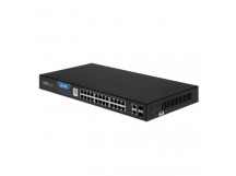 Коммутатор NETIS ST228GPR-2G2S (L2) 26x1Гбит/с 2SFP 24PoE настраиваемый