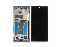 Дисплей для Samsung S918B Galaxy S23 Ultra в рамке + тачскрин (черный) (In-Cell)