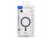 Чехол-накладка - SM041 SafeMag для "Apple iPhone 17 Air" (transparent/blue) (243329)