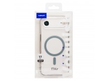 Чехол-накладка - SM041 SafeMag для "Apple iPhone 17 Air" (transparent/silver) (243328)
