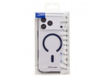Чехол-накладка - SM041 SafeMag для "Apple iPhone 17 Pro Max" (transparent/blue) (243325)