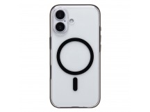 Чехол-накладка - SM041 SafeMag для "Apple iPhone 17" (transparent/black) (243315)