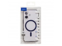 Чехол-накладка - SM041 SafeMag для "Apple iPhone 17" (transparent/blue) (243317)