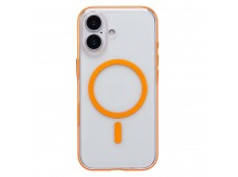 Чехол-накладка - SM041 SafeMag для "Apple iPhone 17" (transparent/orange) (243318)