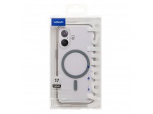 Чехол-накладка - SM041 SafeMag для "Apple iPhone 17" (transparent/silver) (243316)