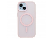 Чехол-накладка - SM042 SafeMag для "Apple iPhone 15" (light pink) (243371)