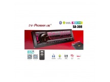 Автомагнитола Pioneeir SA-308 (Bluetooth/USB/AUX/FM/пульт)