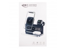 ЗУ Сетевое Беспроводное - 567 SafeMag 4in1 15W с часами (white) (243547)