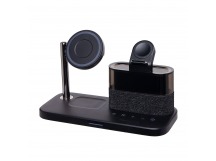 ЗУ Сетевое Беспроводное - C09 SafeMag 5-in-1 с часами (black) (243677)