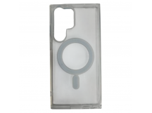 Чехол силиконовый Clear Case Samsung S23 Ultra Magsafe прозрачный