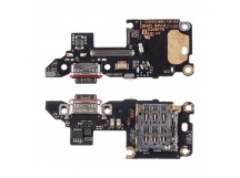 Шлейф для Xiaomi Poco F7 Pro (24117RK2CG) плата системный разъем/разъем SIM/микрофон - Премиум