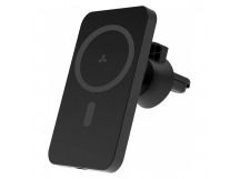 Автодержатель с беспроводной зарядкой Accesstyle Crimson MS магнитный в дефлектор 15W черный