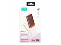 Внешний аккумулятор LQ XT10A (CCC) 10000mAh Type-C/2USB/2Type-C/Lightning (white)(243612)